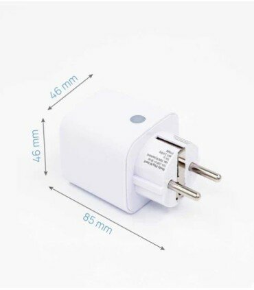 Shelly Plug M Gen3 &ndash; Slimme stekker met energiemeting, Wi-Fi + Bluetooth, Matter-compatibel, wit
