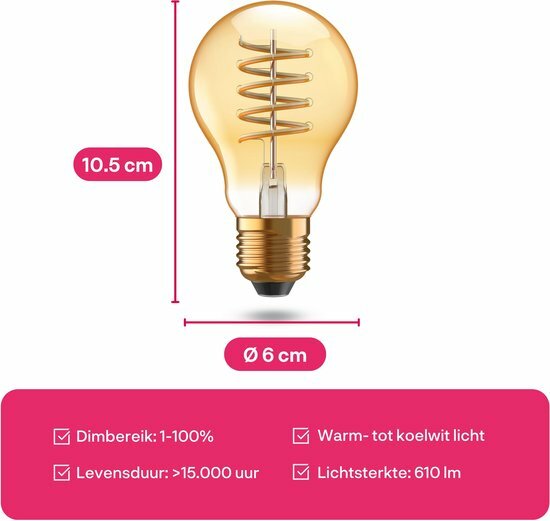 Innr Slimme Filament Warmwit tot Koelwit E27 hashop.nl