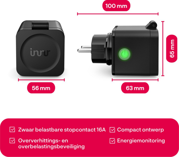 Innr Slimme stekker voor buiten met energiemeting (16A)