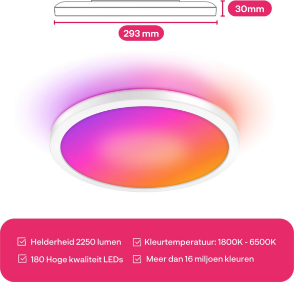 Innr Round Ceiling Lamp Colour 30cm hashop.nl