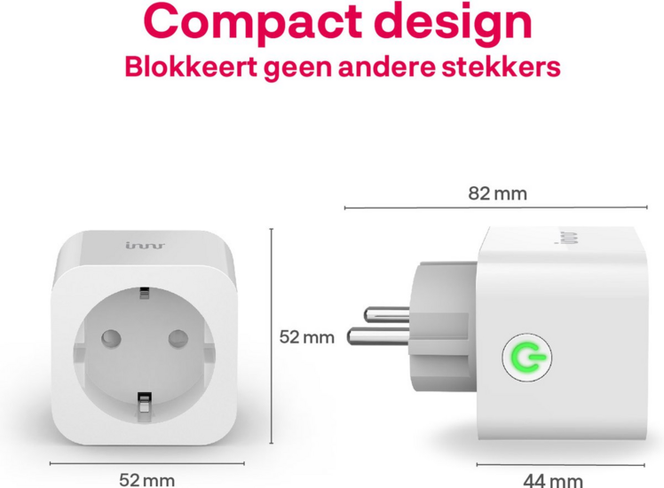 Innr Slimme stekker met energiemeting (16A) hashop.nl
