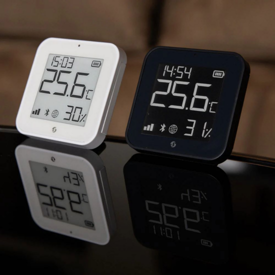 Shelly BLU H&amp;T Display ZB &ndash; Slimme Zigbee Temperatuur- en Luchtvochtigheidssensor met Display - Zwart hashop.nl