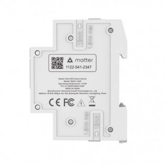 SONOFF Basic DIN Rail 32A &ndash; DIN-rail Relais met Energiemeting, Matter &amp; Wi-Fi hashop.nl
