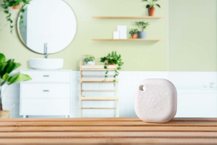 Knop gemonteerd op een wand voor gebruik binnenshuis