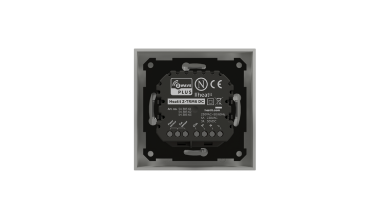 Heatit Z-TRM6 DC Z-Wave Thermostaat Wit RAL 9003