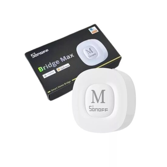 Sonoff Bridge Max &ndash; Wi‑Fi + Ethernet eWeLink cloud hub, Zigbee gateway, Matter bridge (Bridge-M)