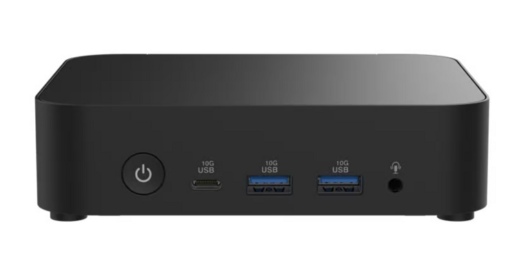 Asus Intel NUC 14 mini pc naast de verpakking