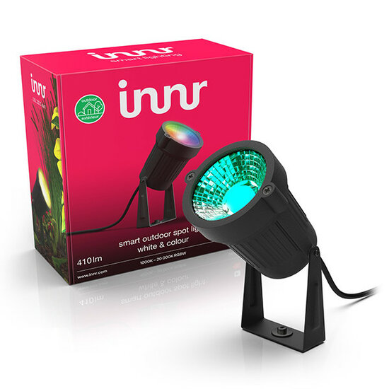 Innr Outdoor Spot Colour losse buitenspot, zwarte tuinlamp