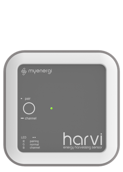 harvi voor Zappi EV Smart laadstation, compact wit draadloos meetkastje