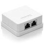 Datawandcontactdoos opbouw 2-Voudig