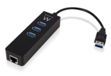 3 Poorts USB 3.1 Hub met Gigabit netwerkpoort_