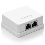 Datawandcontactdoos CAT6 opbouw 2-Voudig_