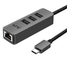 3 Poorts USB3 Hub met Gigabit netwerkpoort