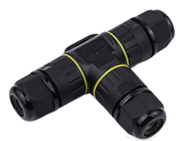 T-vormige IP68-draadconnector voor buiten