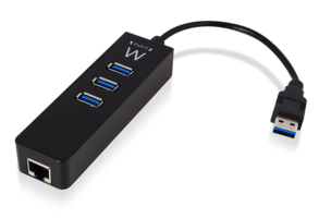 3 Poorts USB 3.1 Hub met Gigabit netwerkpoort