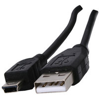 USB 2.0 kabel A mannelijk - USB mini zwart 3,00 m