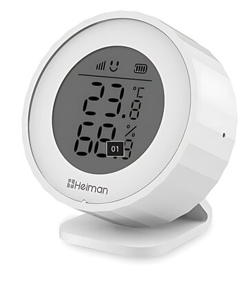 Heiman Temperatuur en Luchtvochtigheid sensor Matter-over-Thread