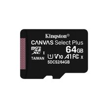 Kingston MicroSDXC Canvas Select Plus 64 GB 100MB/s CL10