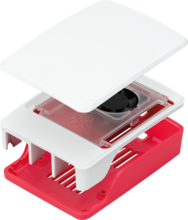 Officiële Raspberry Pi 5 behuizing - Rood-Wit
