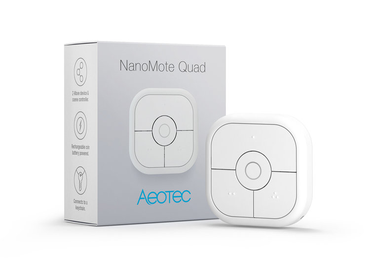 Aeotec NanoMote Quad - 4-knops afstandsbediening