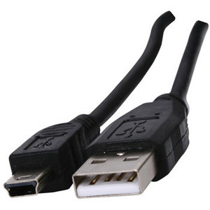USB 2.0 kabel A mannelijk - mini USB zwart 2,00 m
